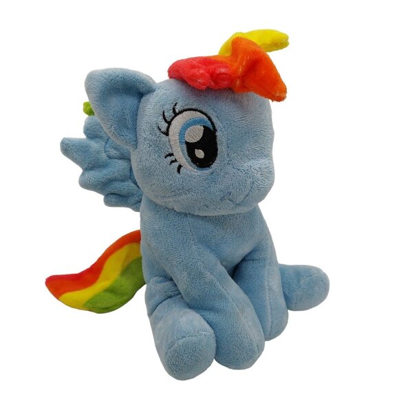 My Little Pony Rainbow Dash Piggy Bank Plush 2016 Blue Rainbow Read - Picture 2 of 8